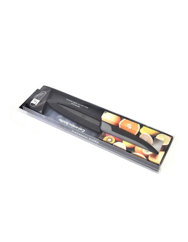Faca de Ceramica 4,5" Preta Verduras Legumes...