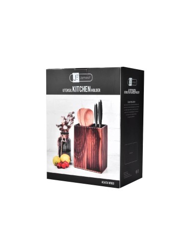 Porta Facas e Utensilios Cepo Madeira...