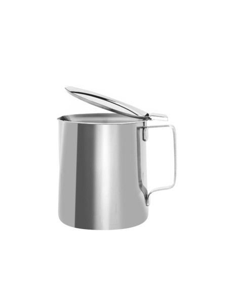 Bule de Cafe Chaleira Leiteira Aço Inox 600ml Cafeteria Bar