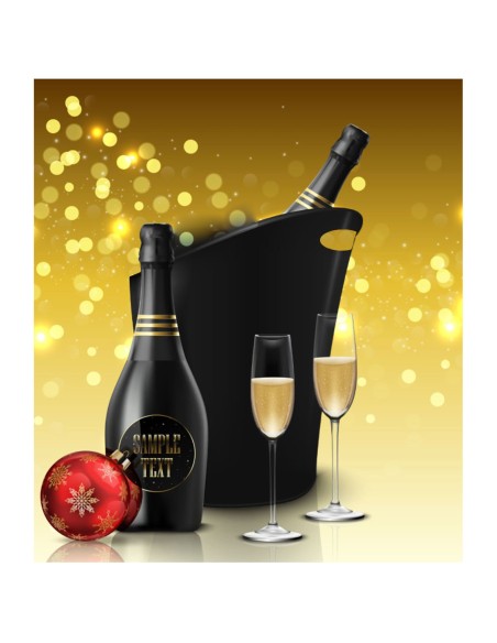 Balde de Gelo Preto Champagne Restaurante Bar Buffet 4,5L