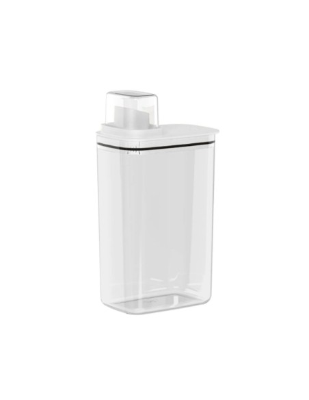 Porta Sabao Liquido Po Dispenser 2,3L Branco Tampa Medidora