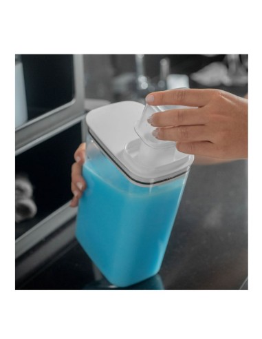 Porta Sabao Liquido Po Dispenser 2,3L Branco...