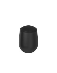 Porta Algodao Cotonete Preto Acessorio Banheiro 1un