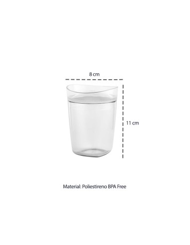 Porta Algodao e Cotonete Preto Tampa...