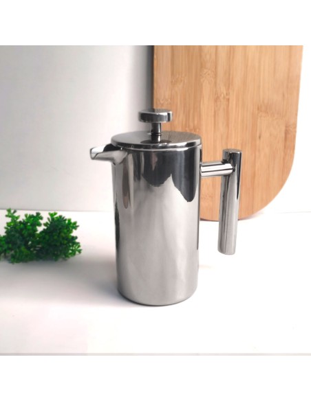 Cafeteira Prensa Francesa Inox Cremeira Leite Bule Cafe Bar