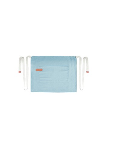 Avental de Cintura Azul Claro Algodao Cafeteria...