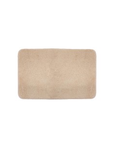 Tapete de Banheiro Retangular Antiderrapante Pequeno Bege