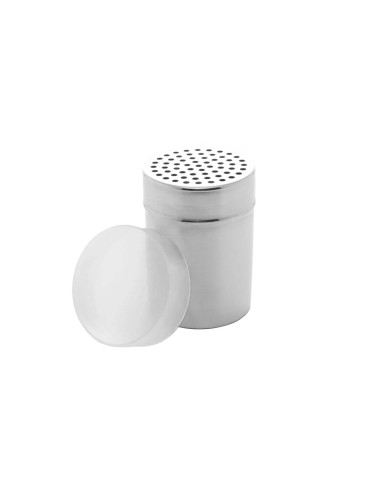 Queijeira Inox Porta Queijo Ralado Tempero e Tampa Transparente 240ml
