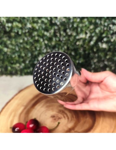 Queijeira Inox Porta Queijo Ralado Tempero e...