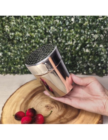 Queijeira Inox Porta Queijo Ralado Tempero e...