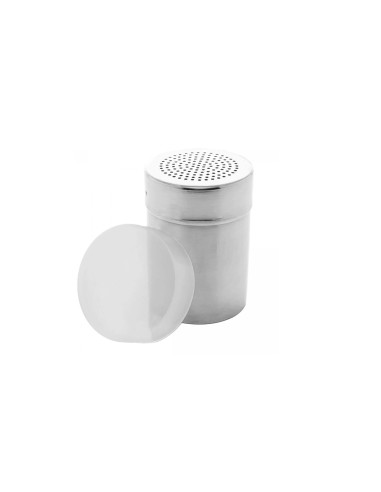 Saleiro Inox Porta Tempero Condimentos e Tampa Transparente 240ml