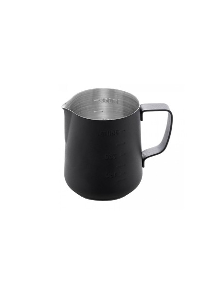 Leiteira Chaleira Bule Medidor Inox Preto Cafeteria Bar 350ml