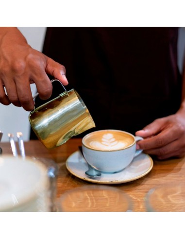 Leiteira Chaleira Bule Dourado Inox Medidor...