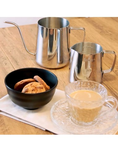 Bule Bico de Pato Chaleira Leiteira Inox Bar...