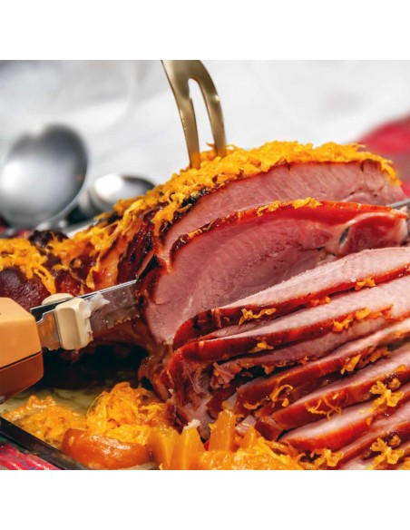 Garfo Dourado Trinchante Assado Positano Utensilios Aço Inox