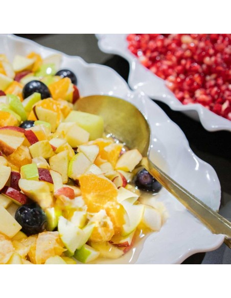 Colher Dourada Servir Arroz Salada Aço Inox Positano