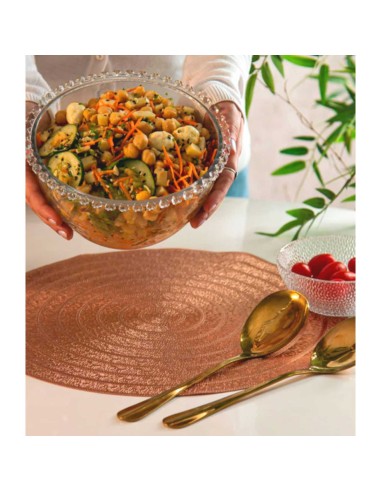 Colher e Garfo Jogo Salada Aço Inox Dourado...