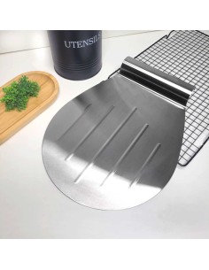 Espatula Salva Bolo Pizza Placa Aço Inox Base Redonda... 2