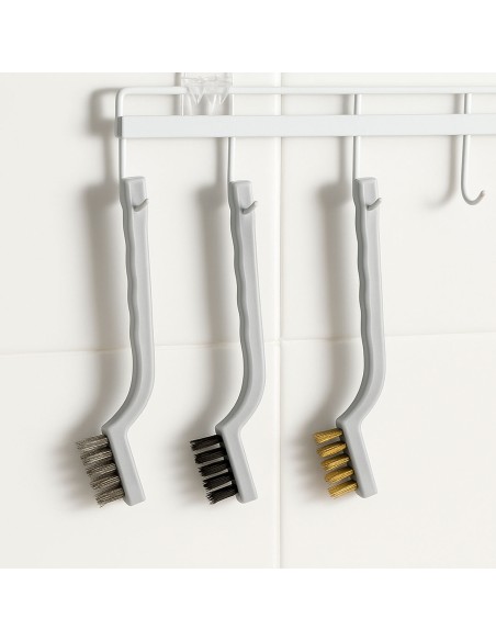 Escovinhas de Limpeza Pesada Aço Inox Nylon Escovas 3un