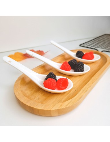 Colher Finger Food Porcelana Branca Buffet...