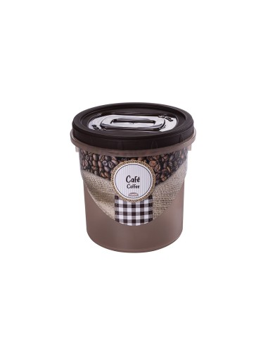 Pote de Cafe Porta Mantimentos Plastico Tampa Rosca 1,8L