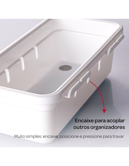 Organizador de Gaveta Porta Faca Talheres Antiderrapante