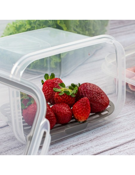 Pote Hermetico Porta Frios Trava Plastico BPA Free 1,2L