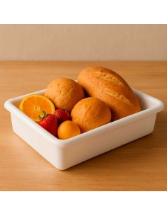 Bandeja Multiuso Organizador Cozinha Plastico Branco 2,7L 2