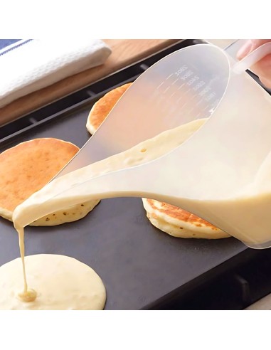 Jarra Bico Funil Leiteira Medidora Transparente...