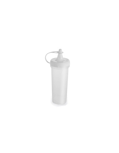 Bisnaga Transparente Tubo Molho Bico Fino Plastico 280ml