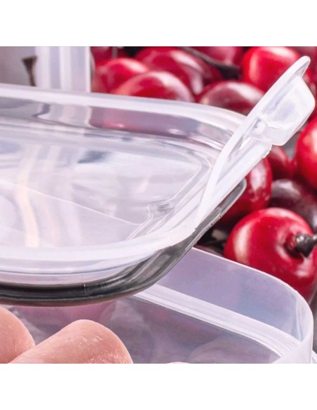 Pote Hermetico Transparente Escorredor Interno Frutas 500ml