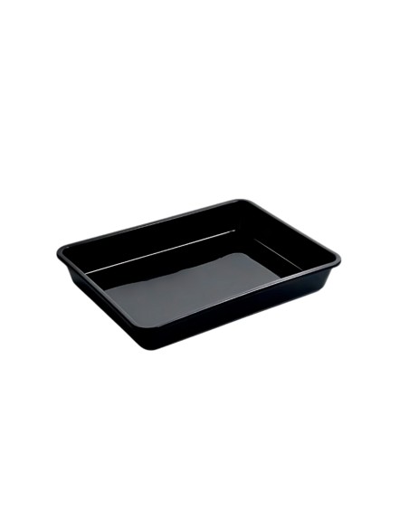 Bandeja Multiuso Organizador Cozinha Pets Plastico Preto 12,5L