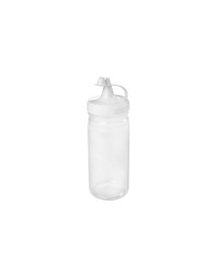 Bisnaga Transparente Tubo Molho Bico Fino Plastico 380ml