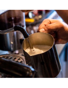 Leiteira Caneca Inox Preta Jarra Bule Pequeno 600ml 2