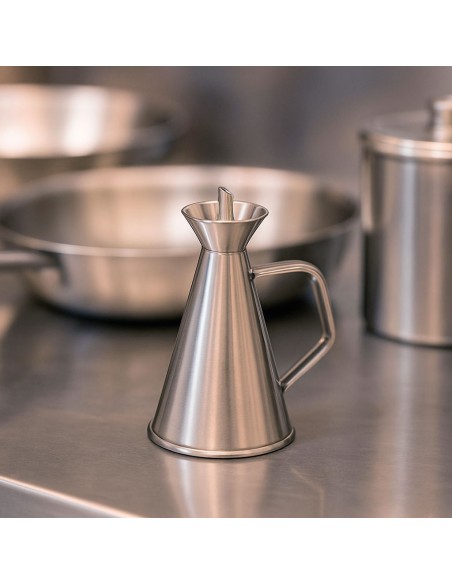 Galheteiro Porta Azeite Bico Jarra Aço Inox Dispenser 250ml