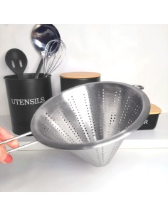 Funil Passador Chinoy Coador Peneira Aço Inox 20cm 2