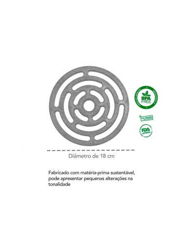 Descanso de Panela Aparador ECO Marrom Imbuia