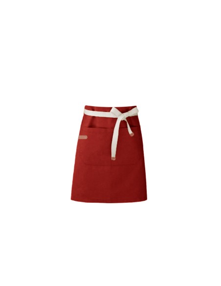 Avental de Cintura Vermelho Cafeteria Padaria Bar Vegano