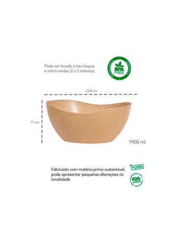 Tigela Funda Saladeira Pote Bowl Balde Gelo ECO...