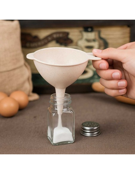 Funil Bege Marfim Utensilio Cozinha ECO Sustentavel