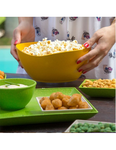 Tigela Funda Saladeira Pipoca Balde Gelo Marrom...