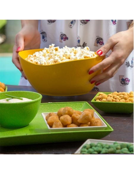 Tigela Funda Saladeira Pipoca Balde Gelo Marrom ECO 3,9L