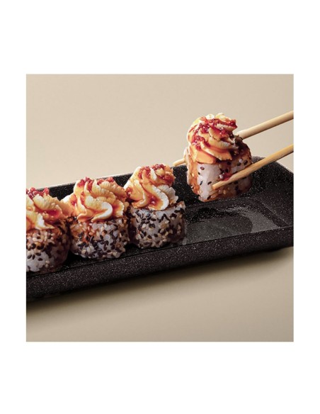 Travessa Retangular Petisqueira Bandeja Descanso Talher BPA Free