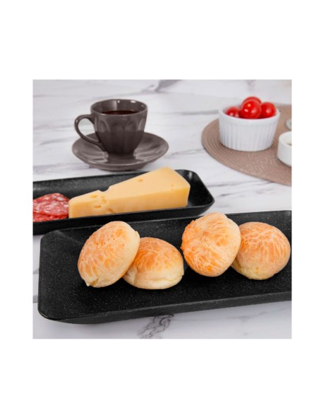 Travessa Retangular Petisqueira Bandeja Descanso Talher BPA Free