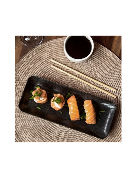 Travessa Retangular Petisqueira Bandeja Descanso Talher BPA Free