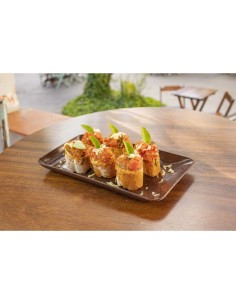 Travessa Petisqueira Bandeja Marrom Restaurante Sushi Bar 2