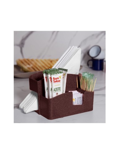 Porta Guardanapo de Mesa Marrom Restaurante Bar...