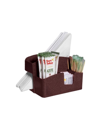 Porta Guardanapo de Mesa Marrom Restaurante Bar Boteco