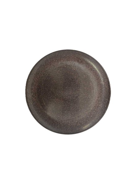 Prato Raso Lanche Marrom 20cm Bar Festa Restaurante BPA Free