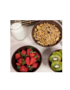 Tigela Bowl Cumbuca Salada Açai Sopa Marrom BPA Free 500ml 2